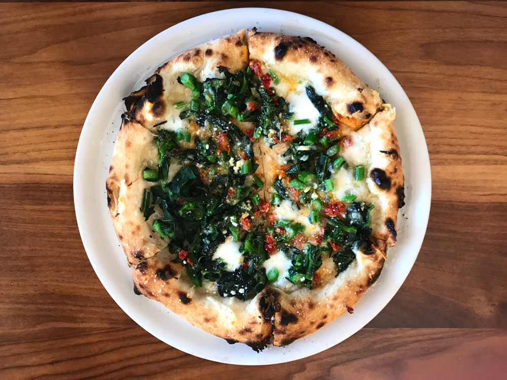 Thai Rapini Pizza